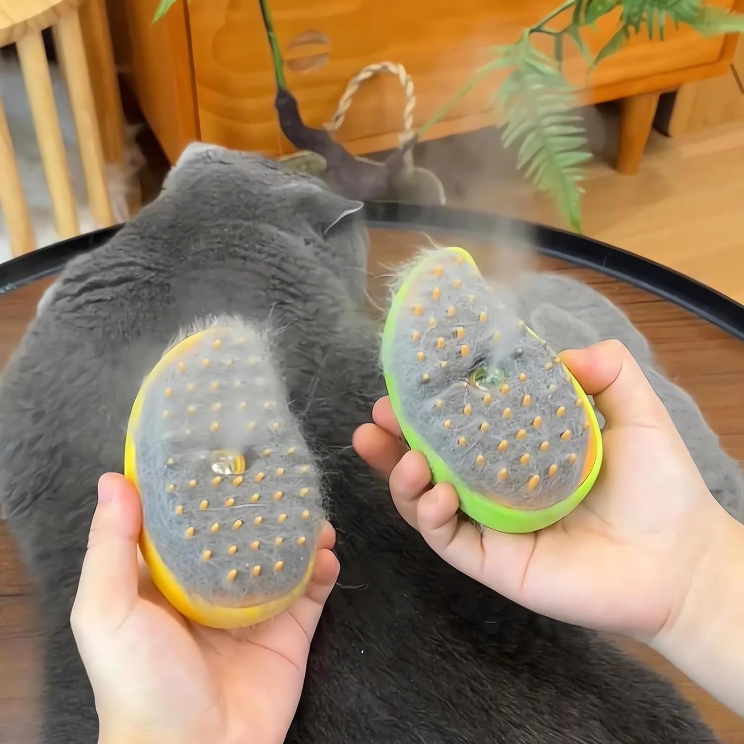 Cepillo Limpiador a Vapor para Mascotas